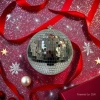 20CM Christmas glass patch mirror foam ball disco festival decoration ball details Picture